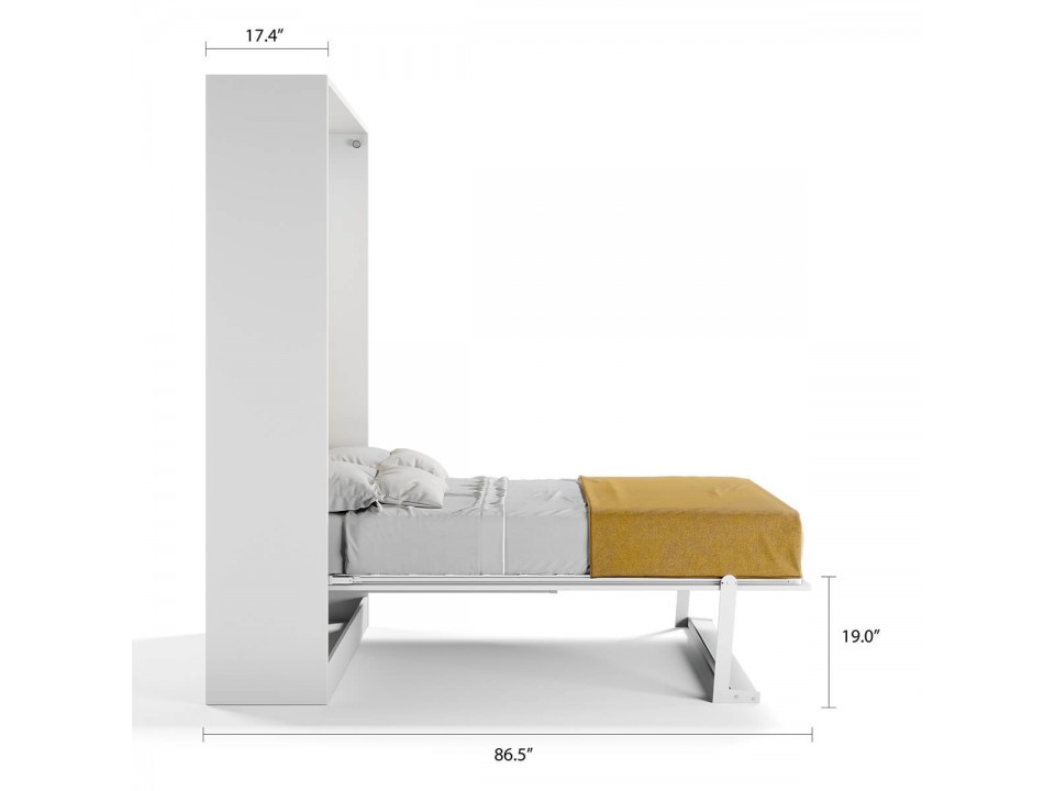 Royal Full / Full XL Wall Bed with Folding Table