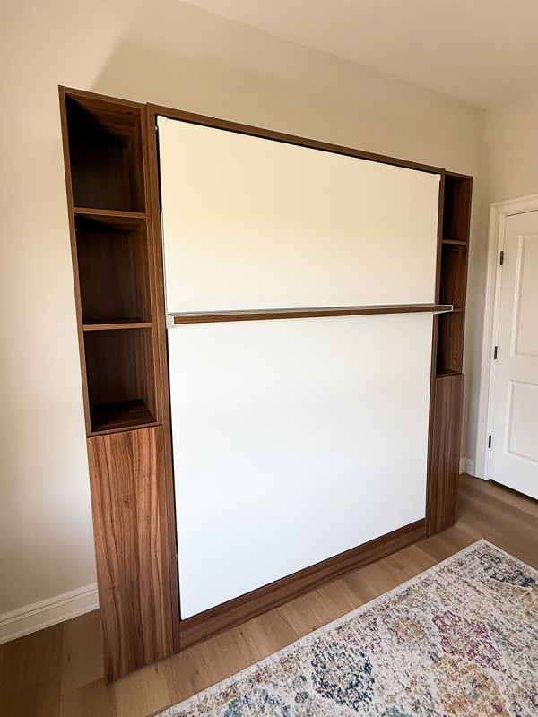 ROYAL Queen Wall Bed with Sectional Sofa, Wardrobes and Bookcases
