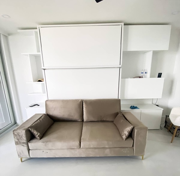 ROYAL Queen Wall Bed with Sectional Sofa Wardrobe and Bookcase Set 10