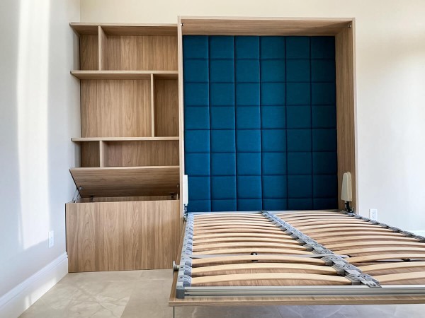 ROYAL Queen Wall Bed with Bookcase Set 93