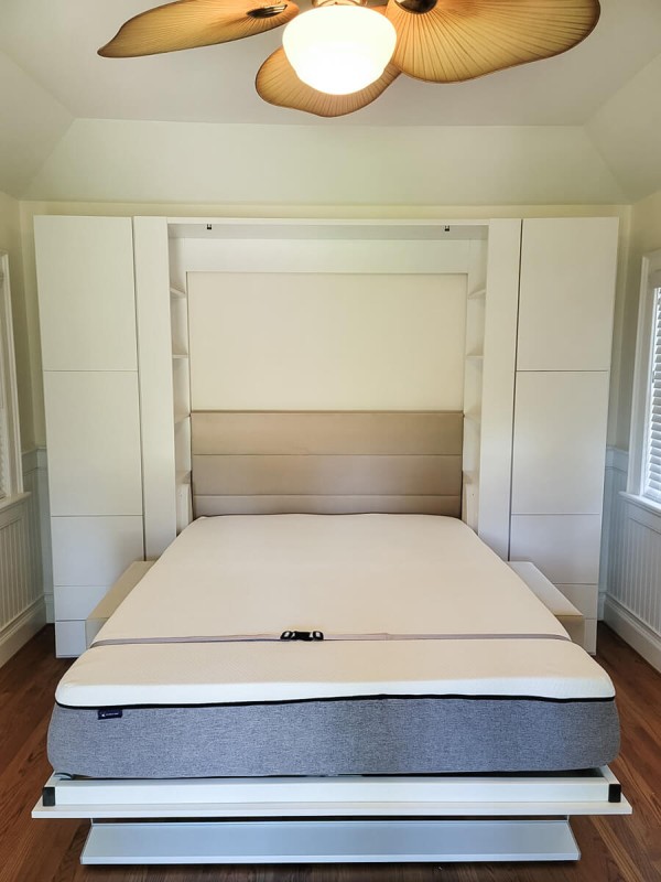 ROYAL Queen Wall Bed with Sectional Sofa and Wardrobes 7