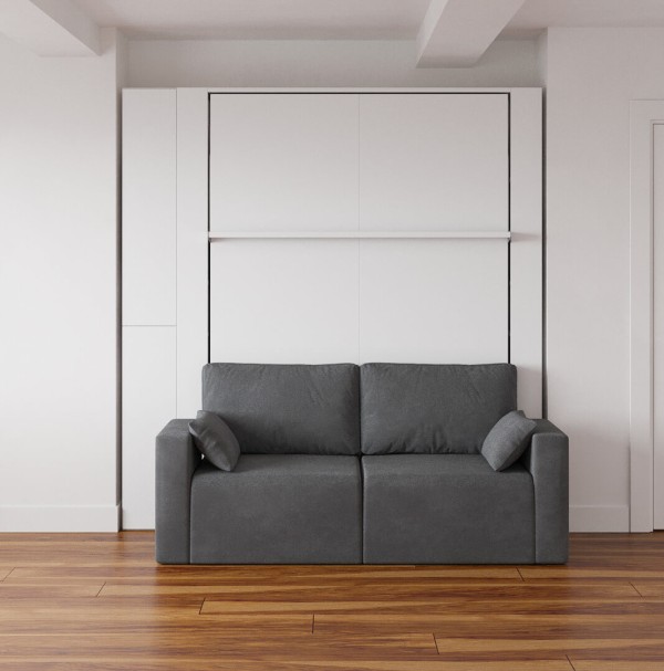 D - Nova Queen Wall Bed with Storage Sofa
