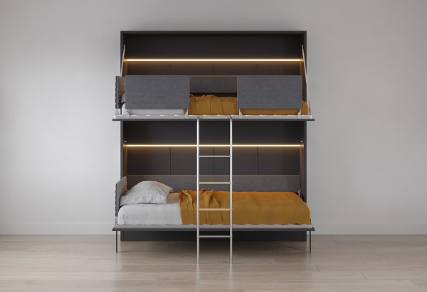 Pensiero Twin Wall Bunk Bed 30