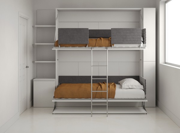 Pensiero Twin Wall Bunk Bed 8
