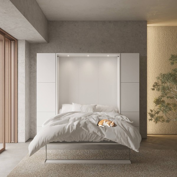 D - ROYAL Queen Wall Bed with Wardrobe