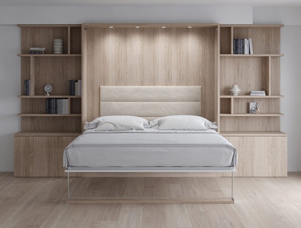 Royal King Murphy Bed with Bookcase 4