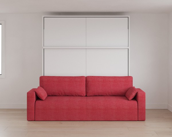 D - Royal King Murphy Bed with Sectional Sofa