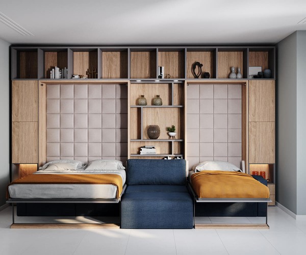 Royal Queen Wall Bed 213