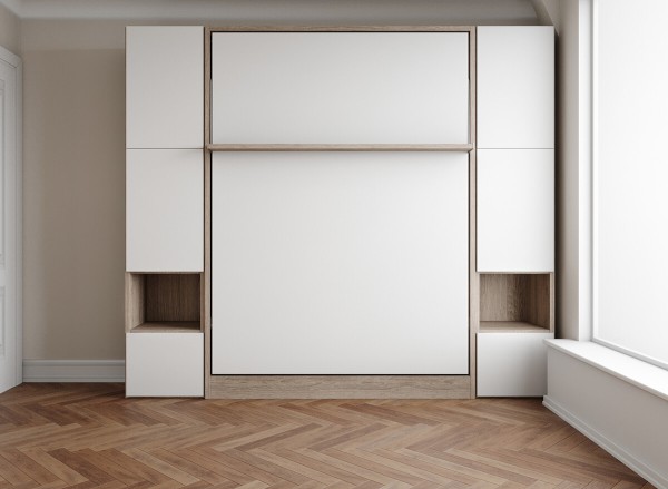 D - ROYAL Queen Wall Bed with Wardrobe
