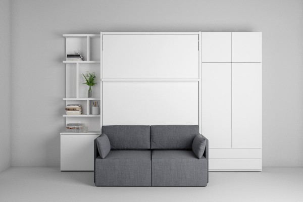 D - ROYAL Queen Wall Bed with Sectional Sofa