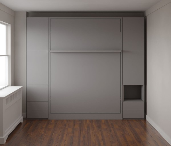 D - ROYAL Queen Wall Bed with Wardrobe