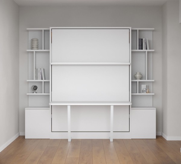 D - ROYAL Queen Wall Bed with Desk