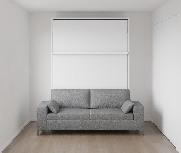 D - Royal Queen Wall Bed with Sectional Sofa
