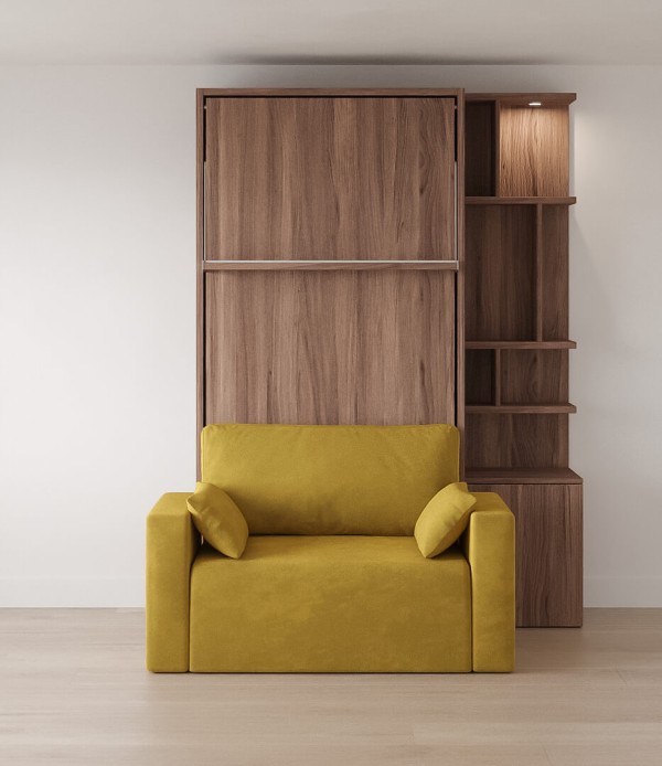 D - Royal Twin / Twin XL Wall Bed with Sofa
