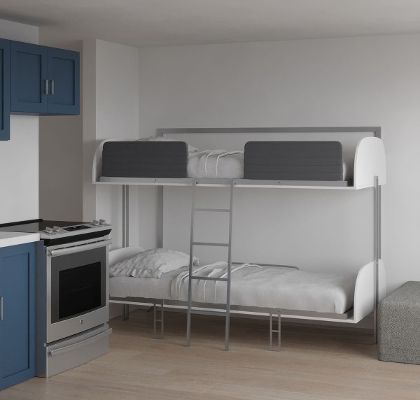 Simple Bunk Twin Twin XL Murphy Wall Bed 4