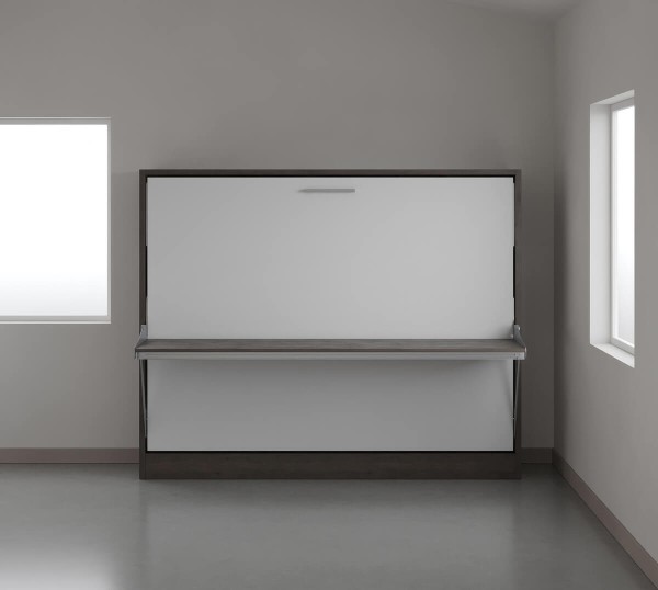Spazio Twin Size Wall Bed with Desk 18