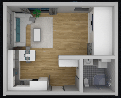 D - Walking Wall Bed
