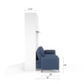 Royal White Queen Wall Bed and Sofa Set