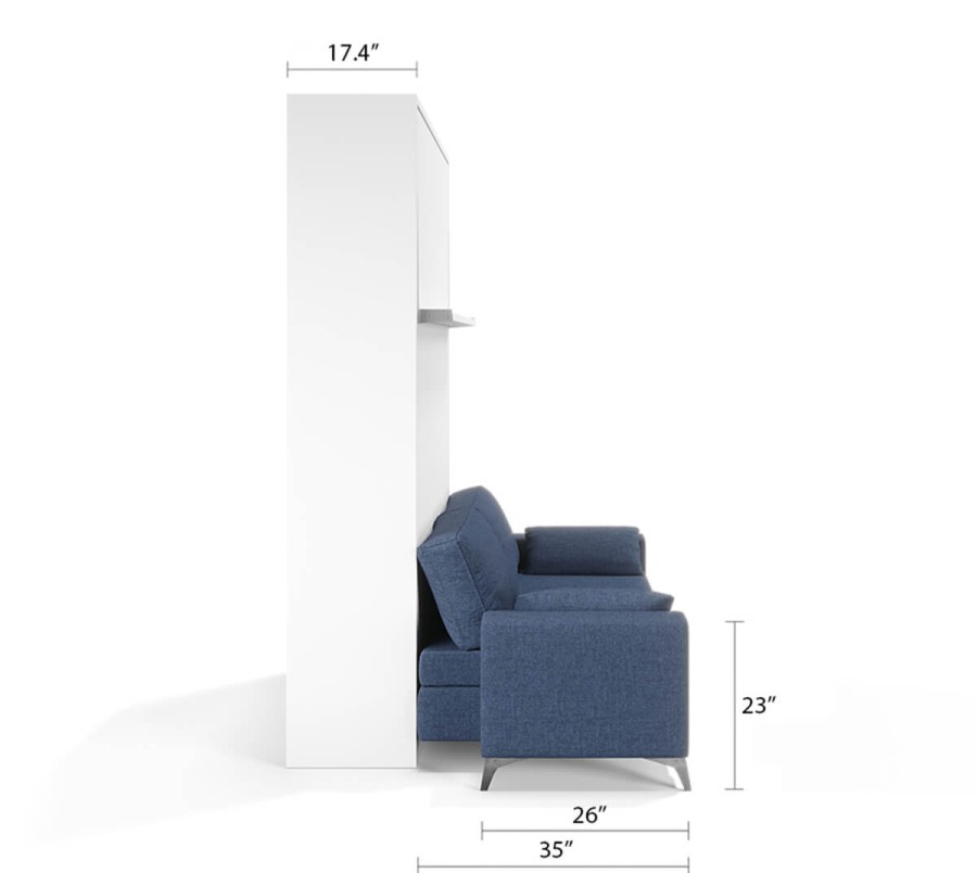 Royal White Queen Wall Bed and Sofa Set Royal White Queen Wall Bed and Sofa Set