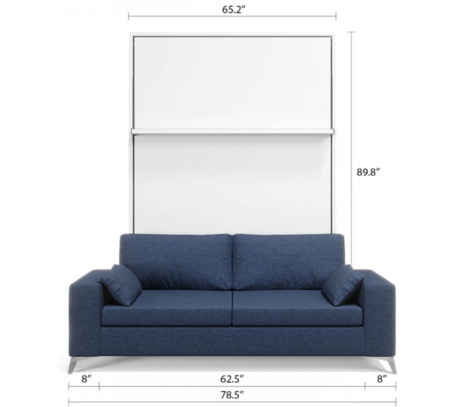 Royal White Queen Wall Bed and Sofa Set Royal White Queen Wall Bed and Sofa Set
