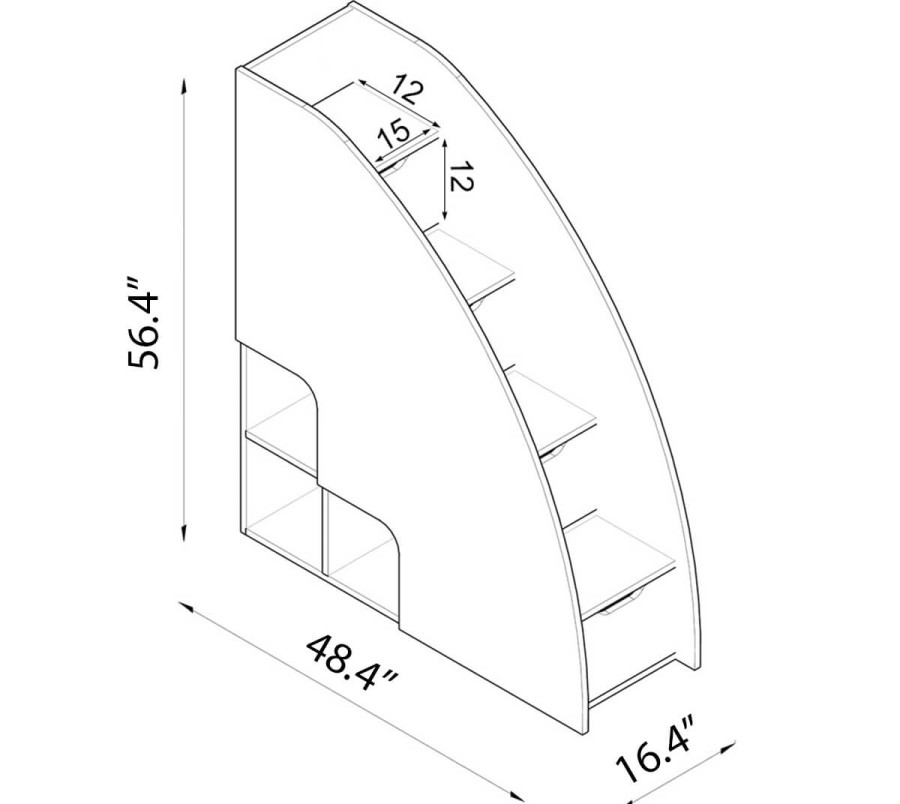 Bel Mondo Steps Bookcase Bel Mondo Steps Bookcase