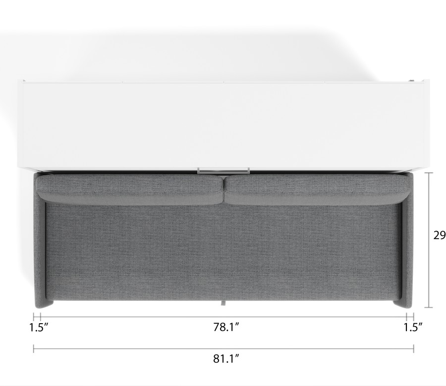 Spazio - Twin Size Wall Bed and Sofa Set Spazio - Twin Size Wall Bed and Sofa Set