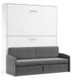 Pensiero Twin Wall Bunk Bed and Sofa Set