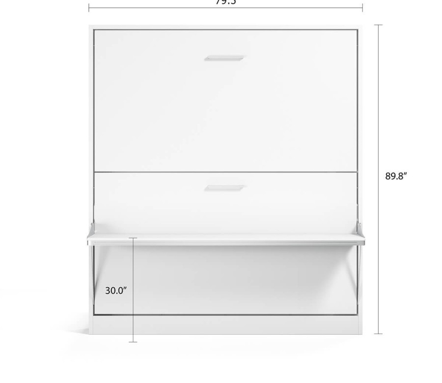Pensiero Twin Wall Bunk Bed with Desk Pensiero Twin Wall Bunk Bed with Desk
