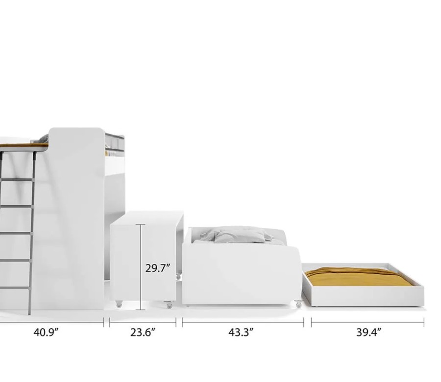 NEW Bel Mondo Twin Over Twin/Twin XL Bunk Bed Set NEW Bel Mondo Twin Over Twin/Twin XL Bunk Bed Set