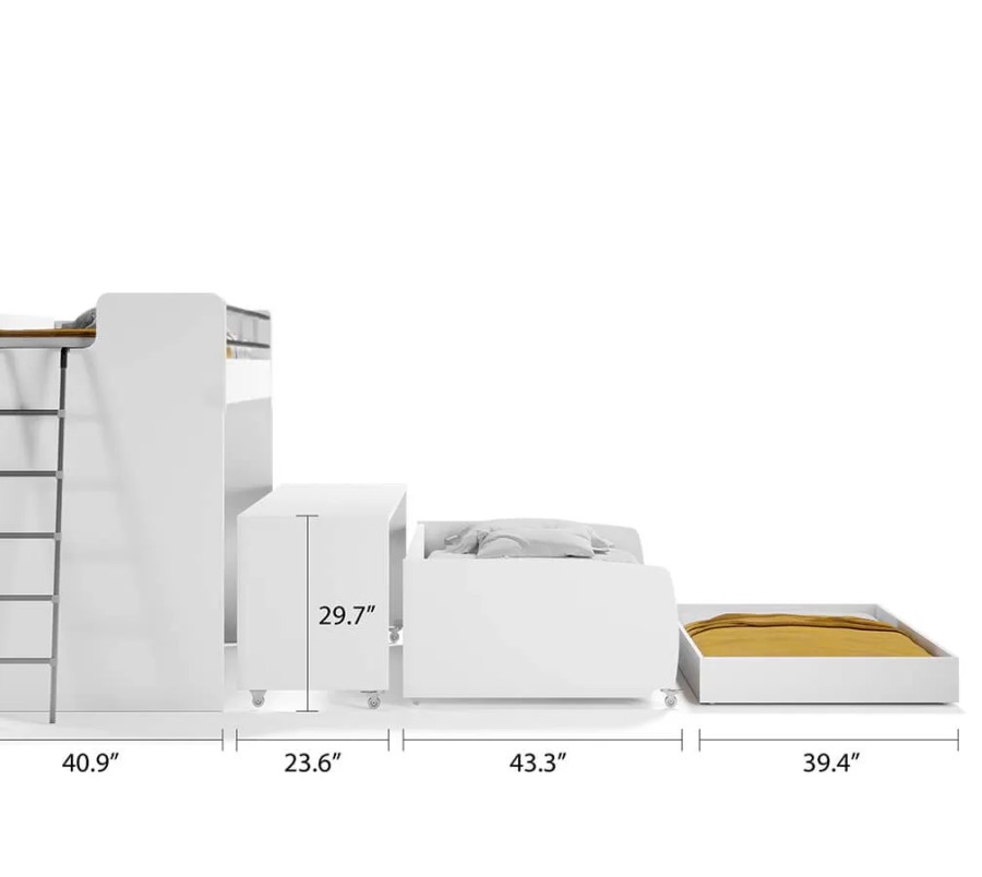 NEW Bel Mondo Twin Over Twin/Twin XL Bunk Bed Set NEW Bel Mondo Twin Over Twin/Twin XL Bunk Bed Set