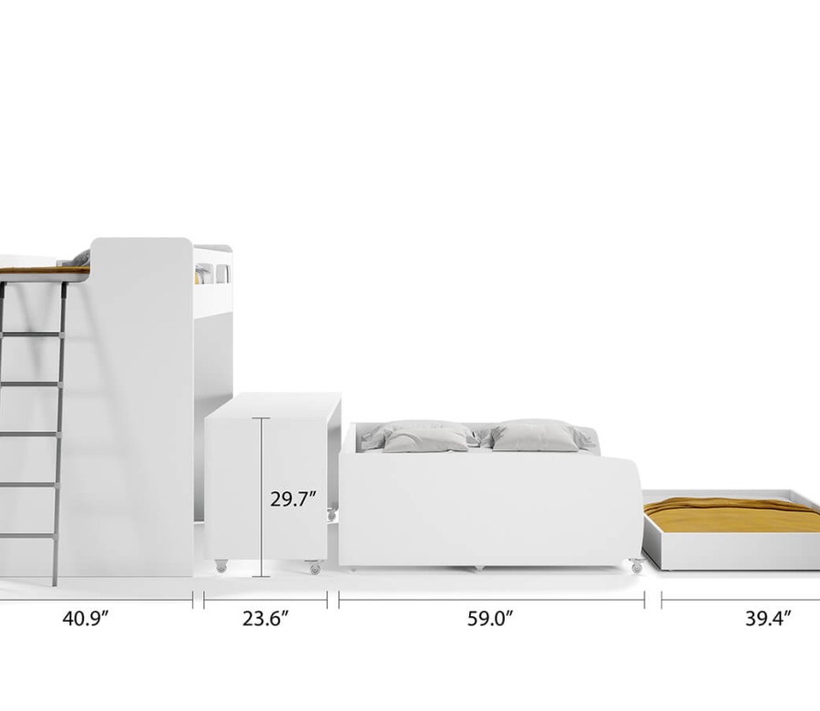 NEW Bel Mondo Twin Over Full/Full XL Bunk Bed Set NEW Bel Mondo Twin Over Full/Full XL Bunk Bed Set