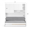 Eco Compact Full/Full XL Sofa Bed and Cabinet System
