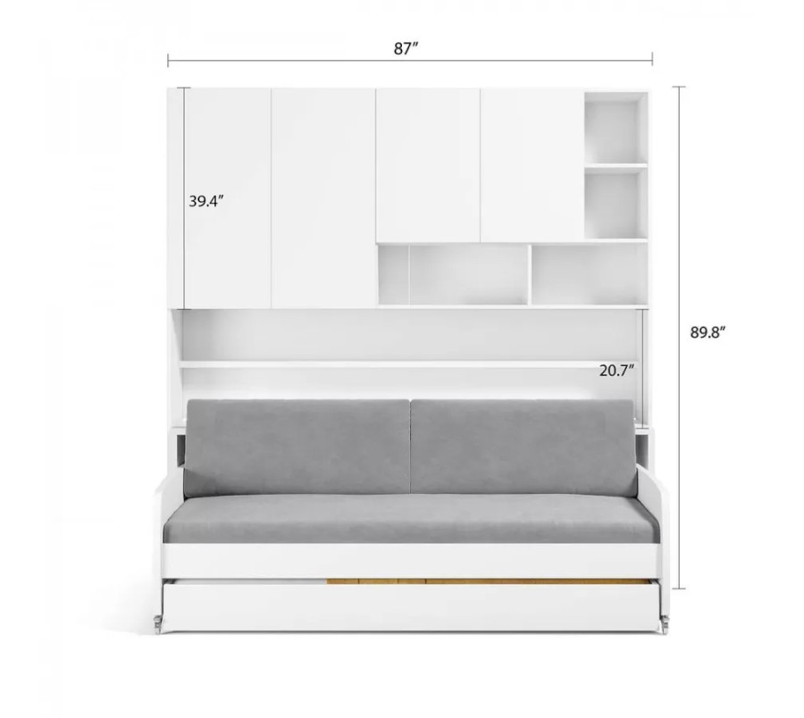 Eco Compact Full/Full XL Sofa Bed and Cabinet System Eco Compact Full/Full XL Sofa Bed and Cabinet System