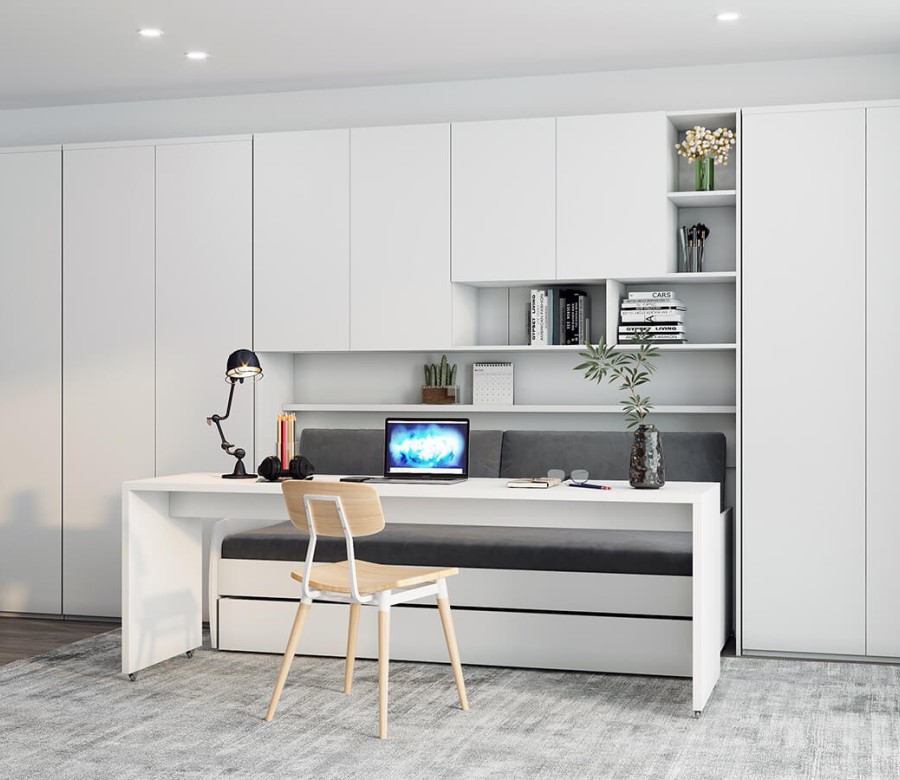 Eco Compact Full/Full XL Sofa Bed and Cabinet System Eco Compact Full/Full XL Sofa Bed and Cabinet System