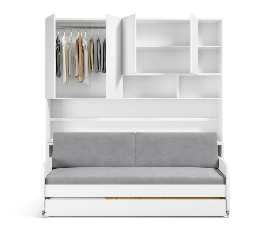 Eco Compact Full/Full XL Sofa Bed and Cabinet System Eco Compact Full/Full XL Sofa Bed and Cabinet System