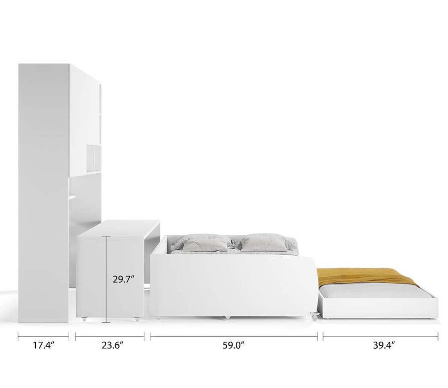 Eco Compact Full/Full XL Sofa Bed and Cabinet System Eco Compact Full/Full XL Sofa Bed and Cabinet System