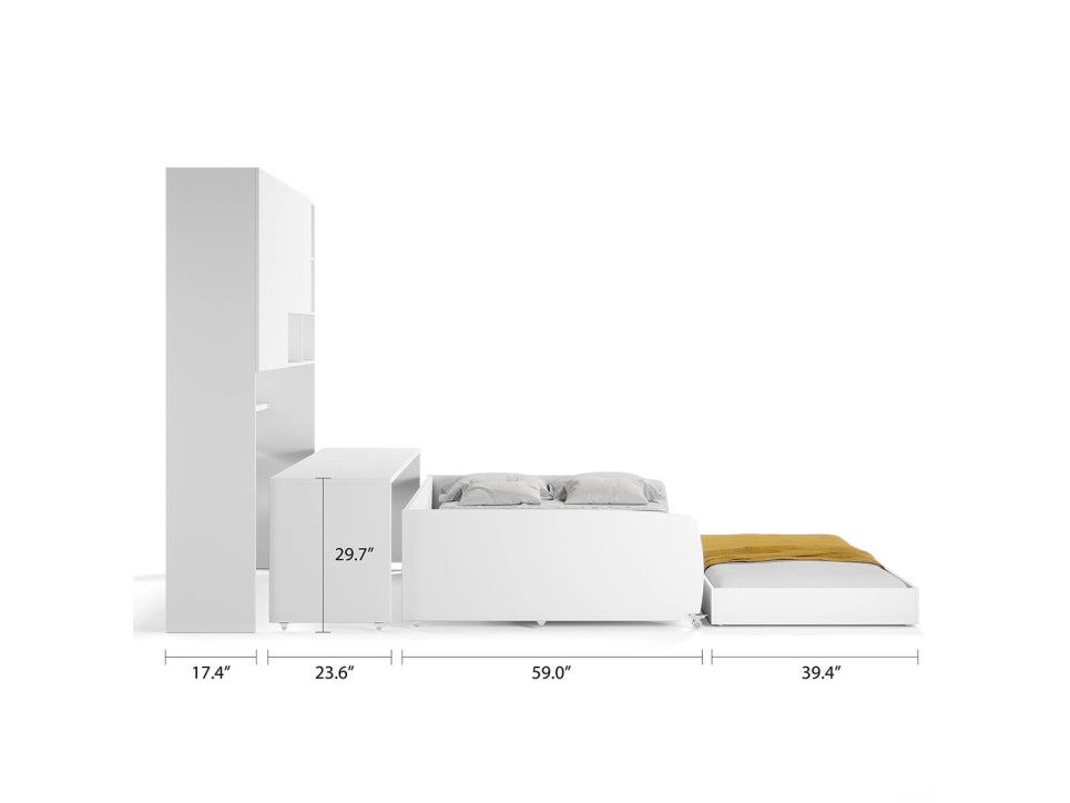 Eco Compact Full/Full XL Sofa Bed and Cabinet System Eco Compact Full/Full XL Sofa Bed and Cabinet System