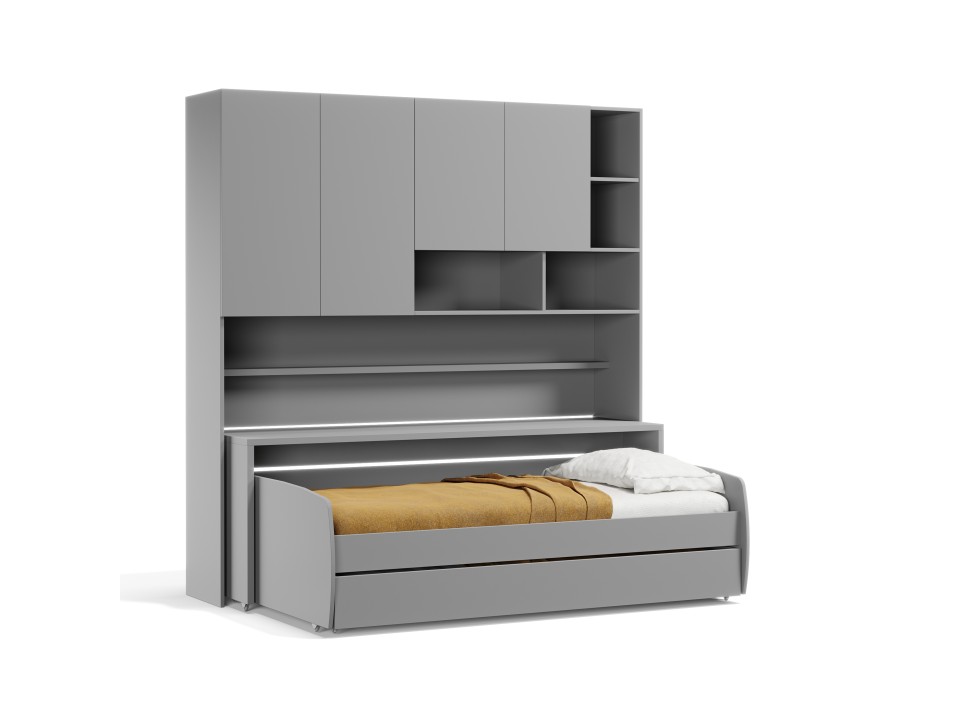 Eco Compact Twin/Twin XL Sofa Bed and Cabinets System Eco Compact Twin/Twin XL Sofa Bed and Cabinets System