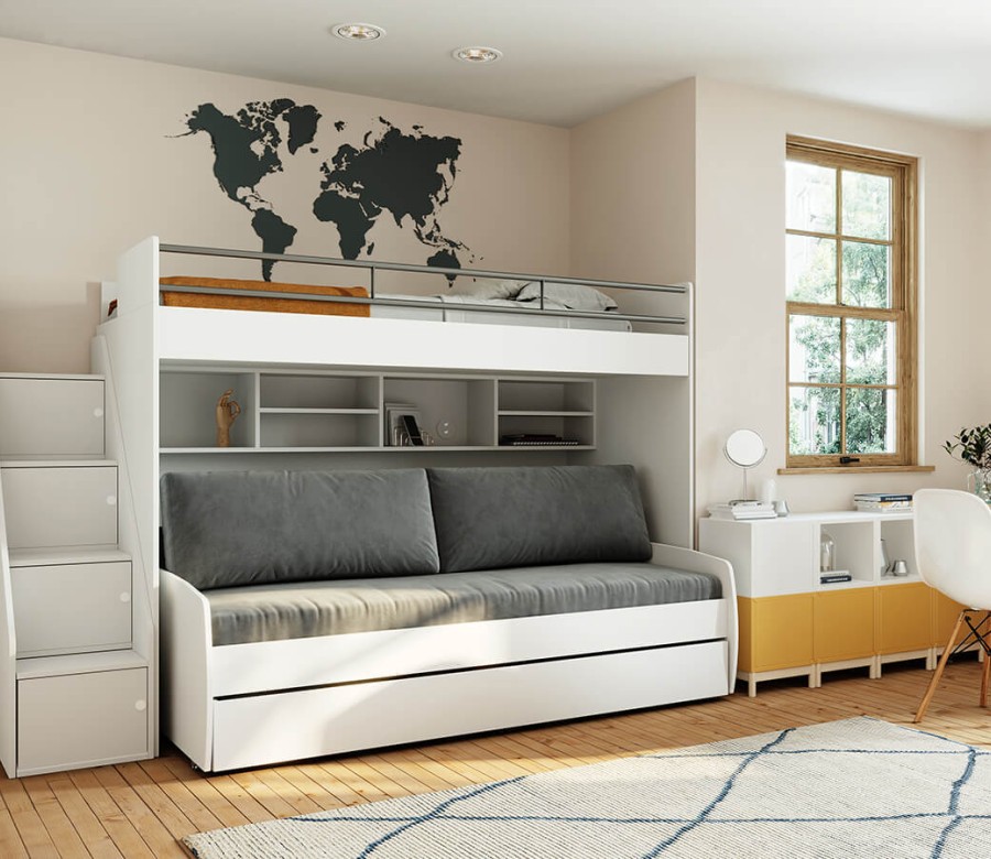 Eco Bel Mondo Twin Over Full/Full XL Bunk Bed Set Eco Bel Mondo Twin Over Full/Full XL Bunk Bed Set