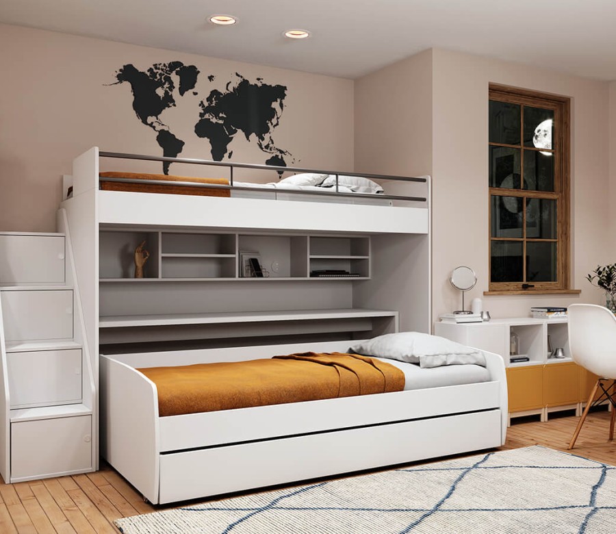 Eco Bel Mondo Twin Over Full/Full XL Bunk Bed Set Eco Bel Mondo Twin Over Full/Full XL Bunk Bed Set