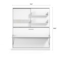 Parete Letto - Twin Wall Bed System with Desk