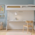 Castello Twin Over Full Wall Bunk Bed with Desk