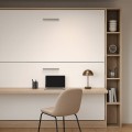 Pensiero Twin Wall Bunk Bed with Desk