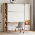Royal Queen Wall Bed With Desk