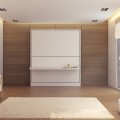 Pensiero Twin Wall Bunk Bed with Desk