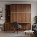 Royal Queen Wall Bed With Desk