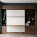 Royal Queen Wall Bed With Desk