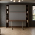 Royal Queen Wall Bed With Desk