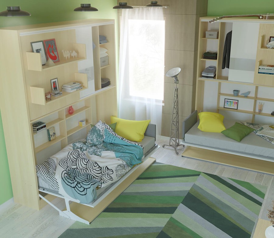Parete Letto - Twin Wall Bed System and Sofa Set Parete Letto - Twin Wall Bed System and Sofa Set