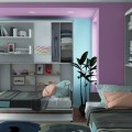 Parete Letto - Twin Wall Bed System with Desk
